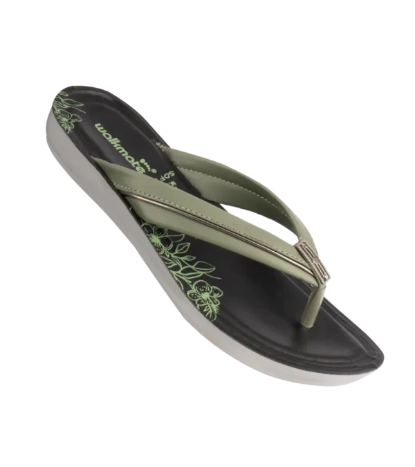 Women's Green V Strap-Art No.PL-1003
