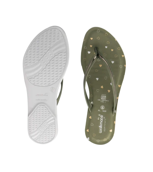 Women's  Green V Strap-Art No. PL-1029 - Image 3