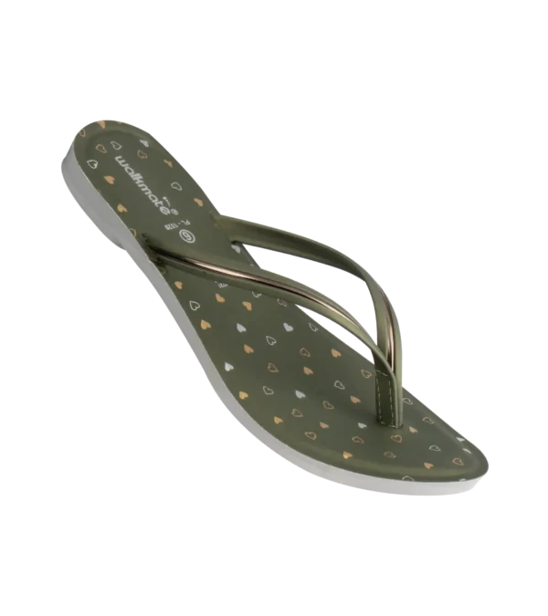 Women's  Green V Strap-Art No. PL-1029