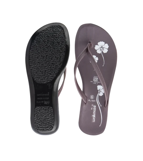 Women's Brown V Strap-Art No.1031 - Image 3
