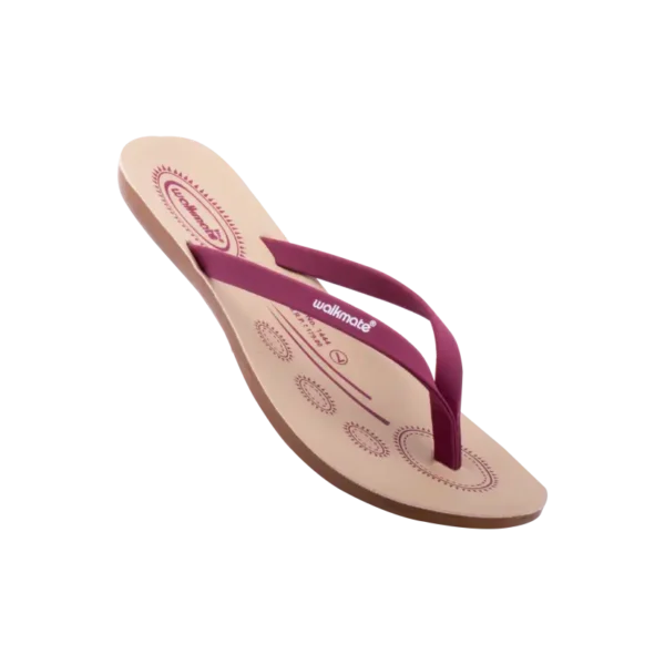 Women's Purple & Turquoise V Strap-Art No. 1444