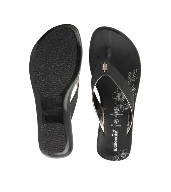 Women's Brown and Black V Strap-Art No.PL-1467 - Image 3