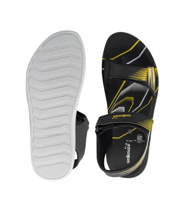 Men's Blue Green and Yellow Sandals-Art No.PS 7001 - Image 3
