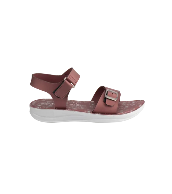 Girl's  Maroon/Green/Eblue Sandals-Art No. 2325 - Image 2