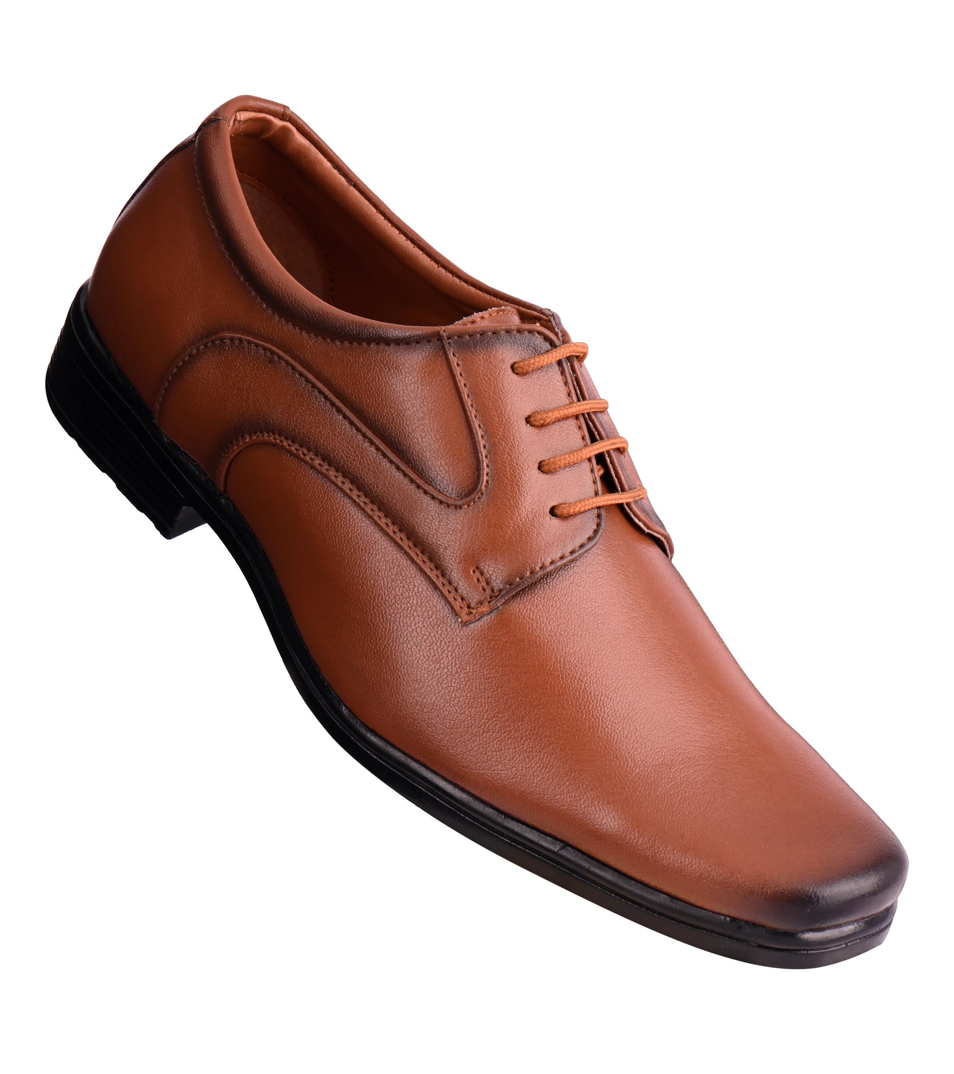 Dakko Men's Tan and Black Formal Shoes-Art No. 15033