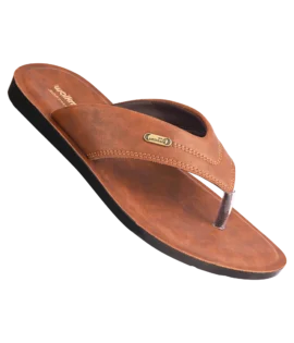 Men's Camel and Brown V Strap-Art No.PG 5078