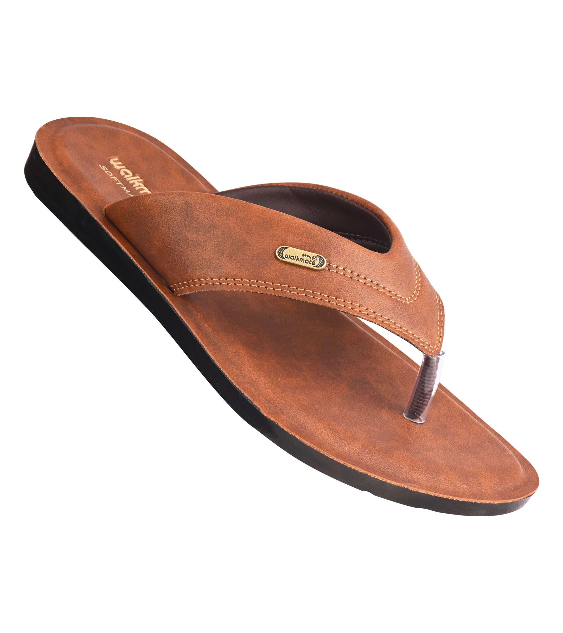 Men's Camel and Brown V Strap-Art No.PG 5078